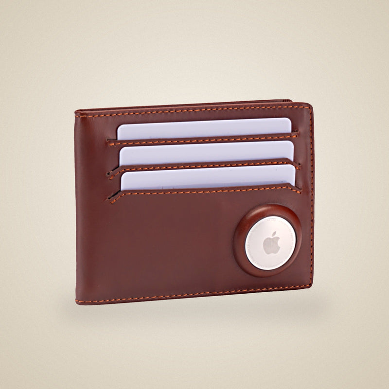 Kreditkartenetui mit AirTag-Fach — Echtleder, RFID | ISENTIALS