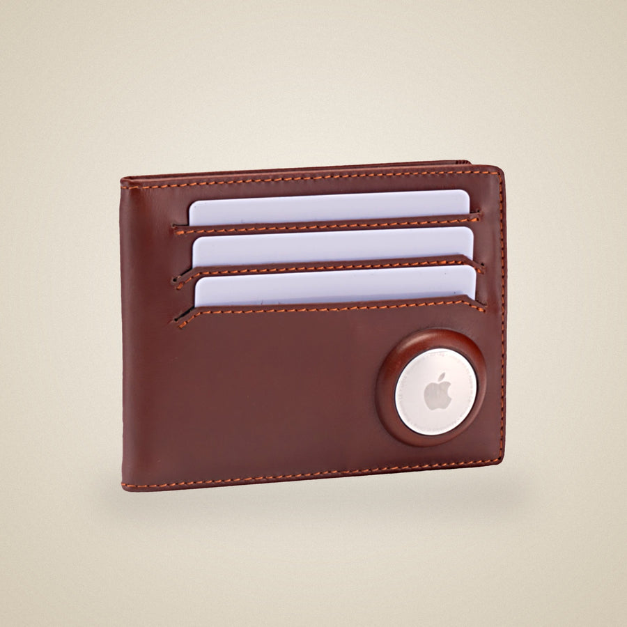 Kreditkartenetui mit AirTag-Fach — Echtleder, RFID | ISENTIALS